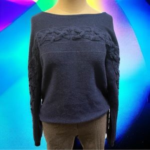 NWT Luxury Cashmere Crew Neck Sweater White + Warren Size: XS